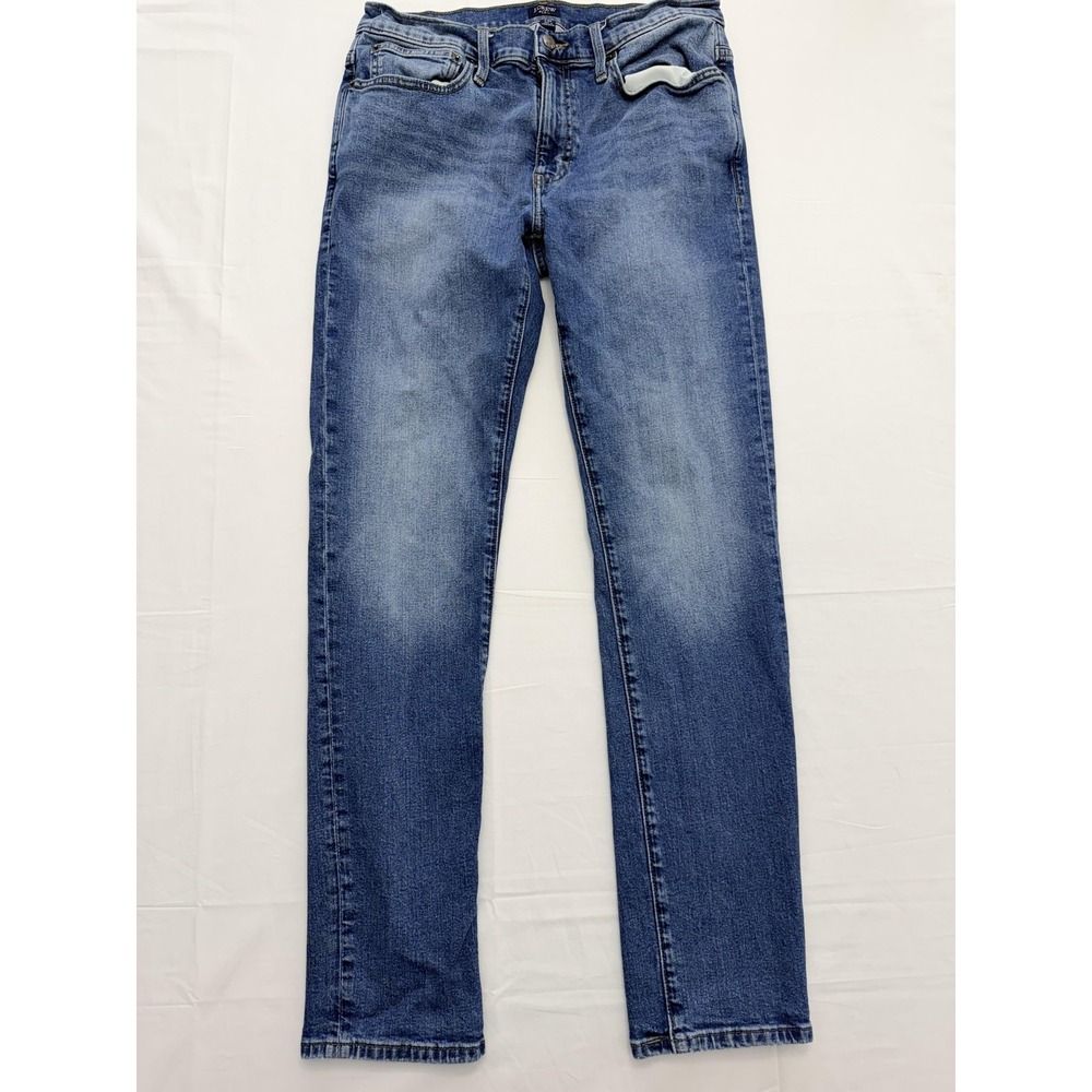 J.Crew Flex Jeans Mens 31x32 Blue Medium Wash Slim Straight Fit‎ Denim Pants